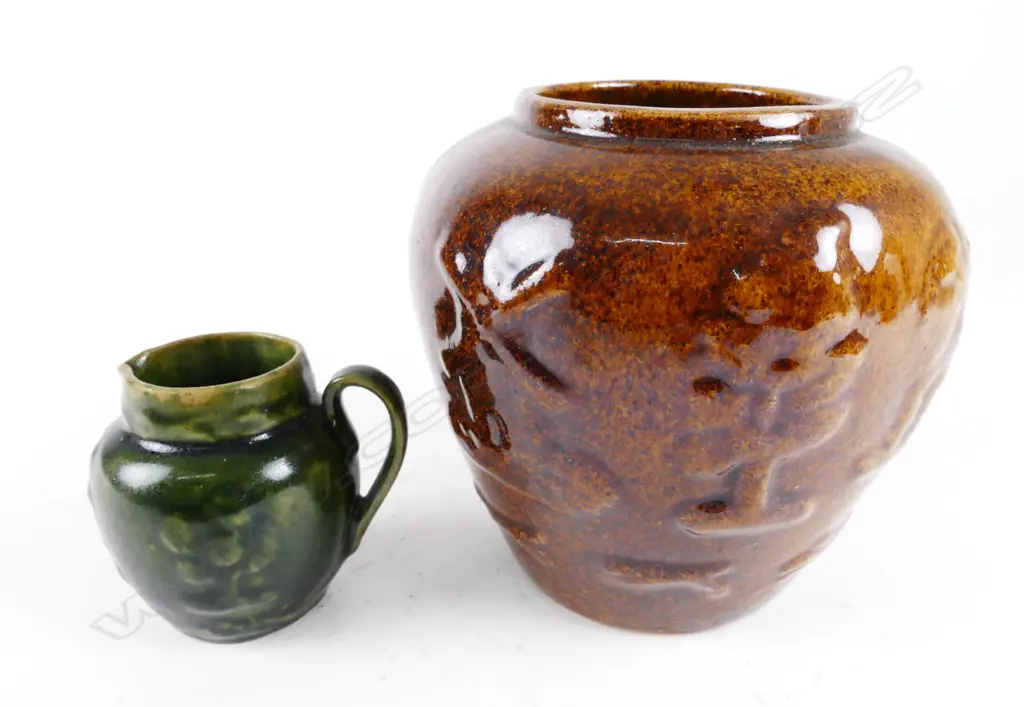 Two Luke Adams pottery pieces Image 1++