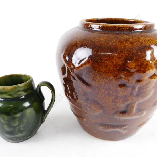 Two Luke Adams pottery pieces
