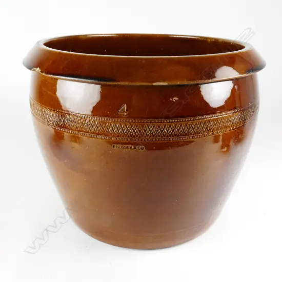 A large Peter Hutson & Co. four gallon storage pot
