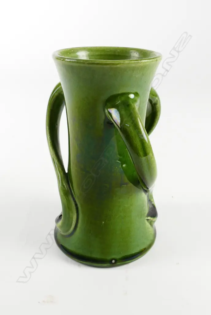 Peter Hutson & Co. green glaze vase Image 1++