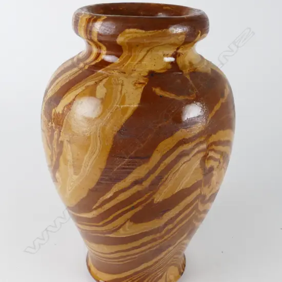 Amalgamated Brick & Pipe Co. Ltd solid agate ware baluster vase