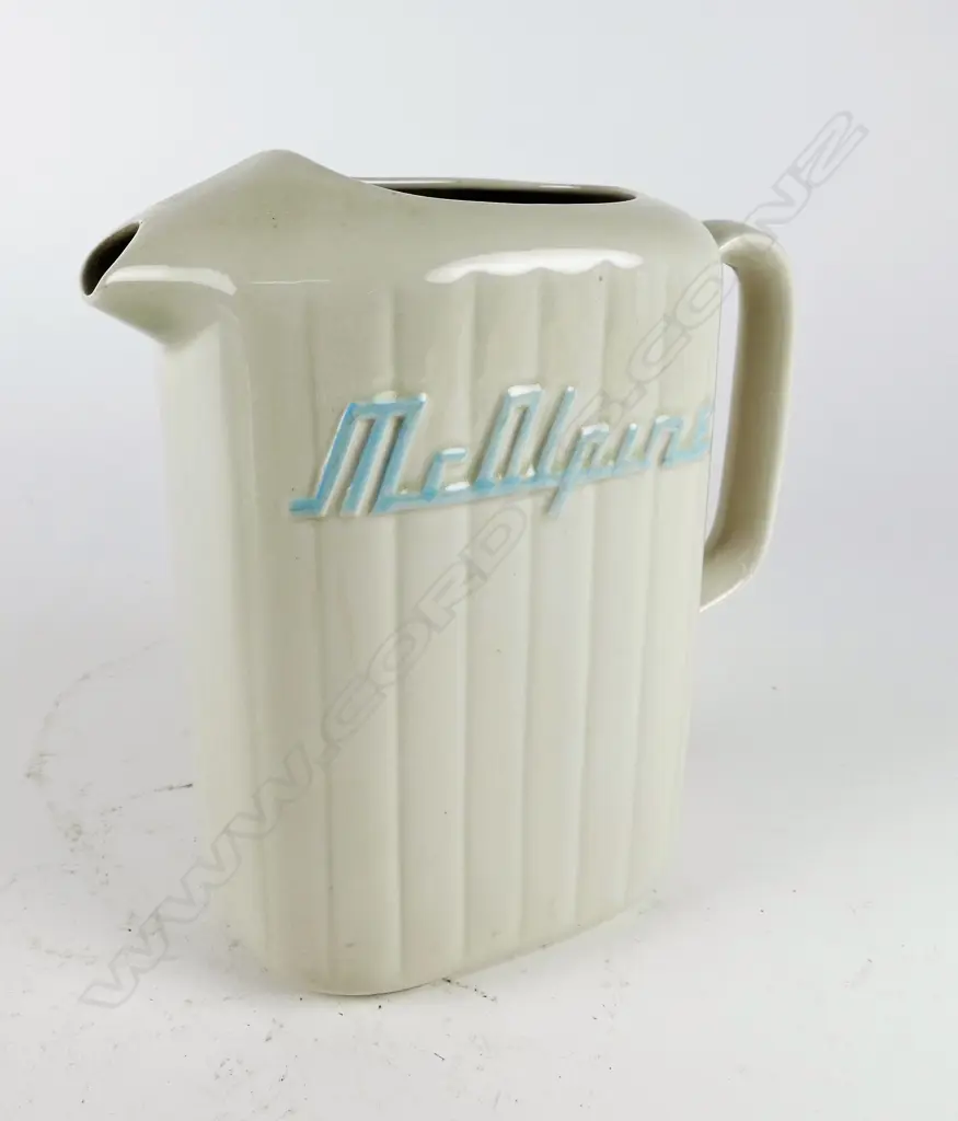 A Crown Lynn white McAlpine refrigerator jug Image 1++