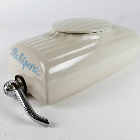 An uncommon Crown Lynn McAlpine refrigerator water dispenser