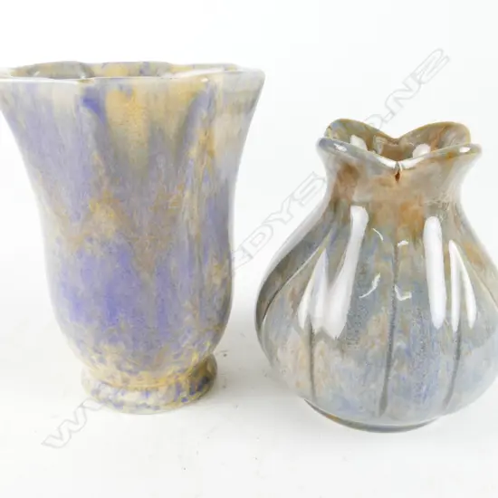 Two early Crown Lynn vases