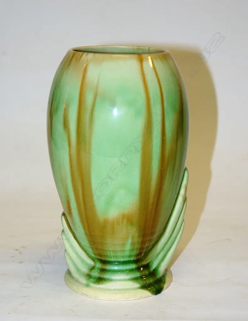 Early Crown Lynn Art Deco ovoid vase Image 1++
