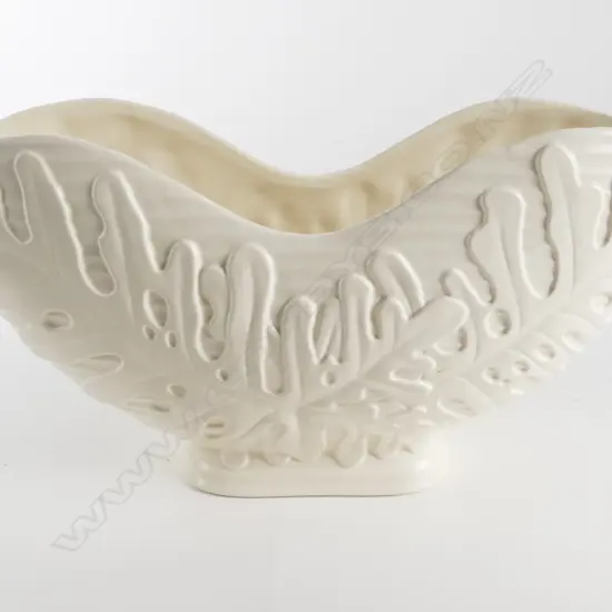 Crown Lynn trough form vase