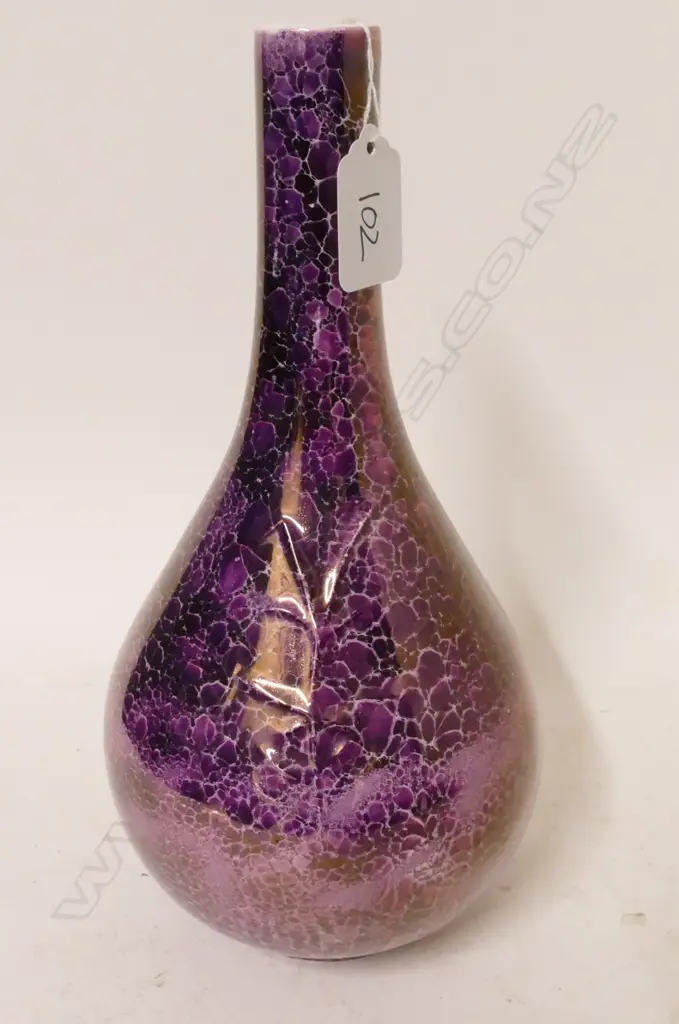 Titian Studio Pottery purple lustre specimen vase Image 1++