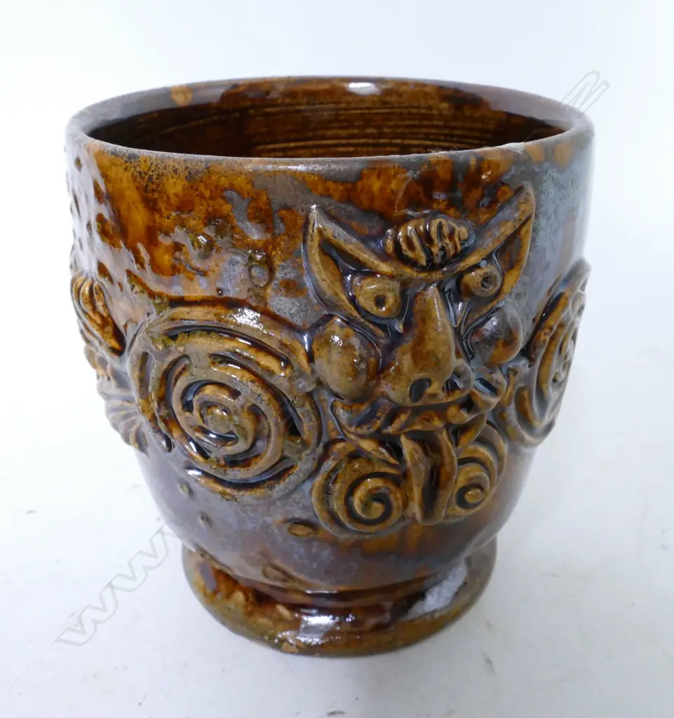 T. N. Lovatt brown glaze vase Image 1++