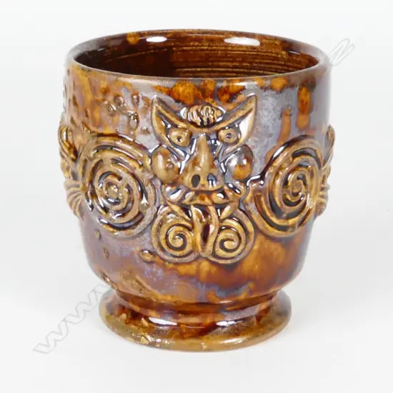 T. N. Lovatt brown glaze vase