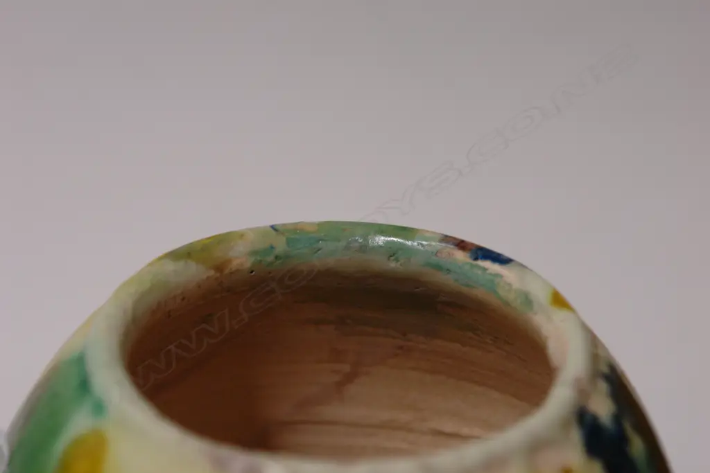 Jova Rancich majolica glazed vase Image 1++