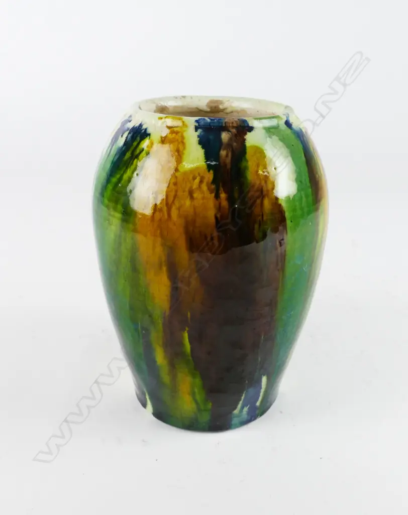 Jova Rancich majolica glazed vase Image 1++