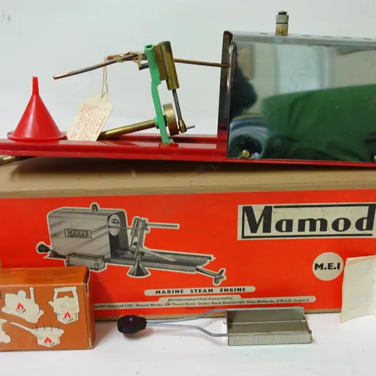A Mamod 'Marine Steam Engine' in original box