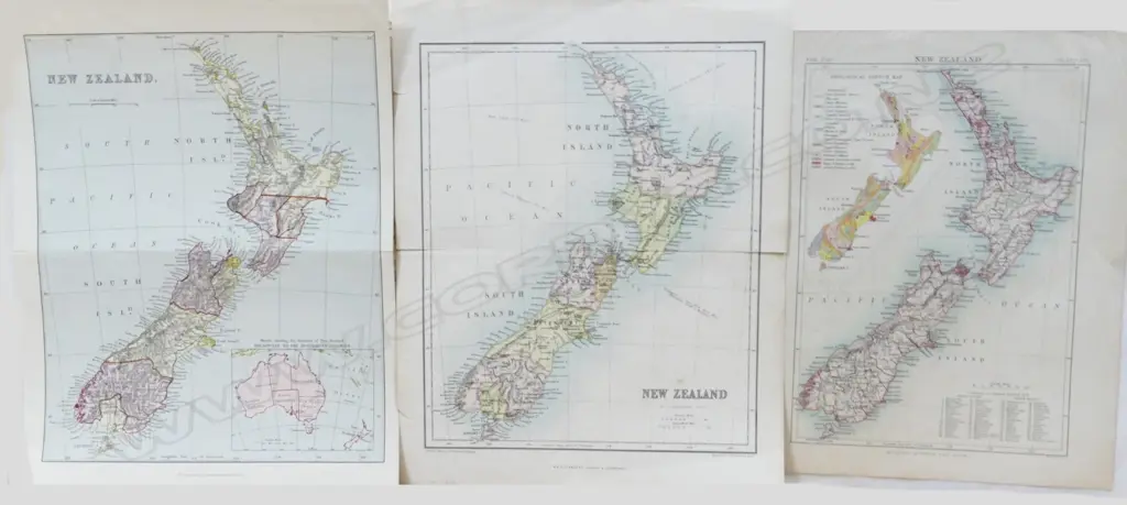 Eight various 20thC New Zealand maps Image 1++