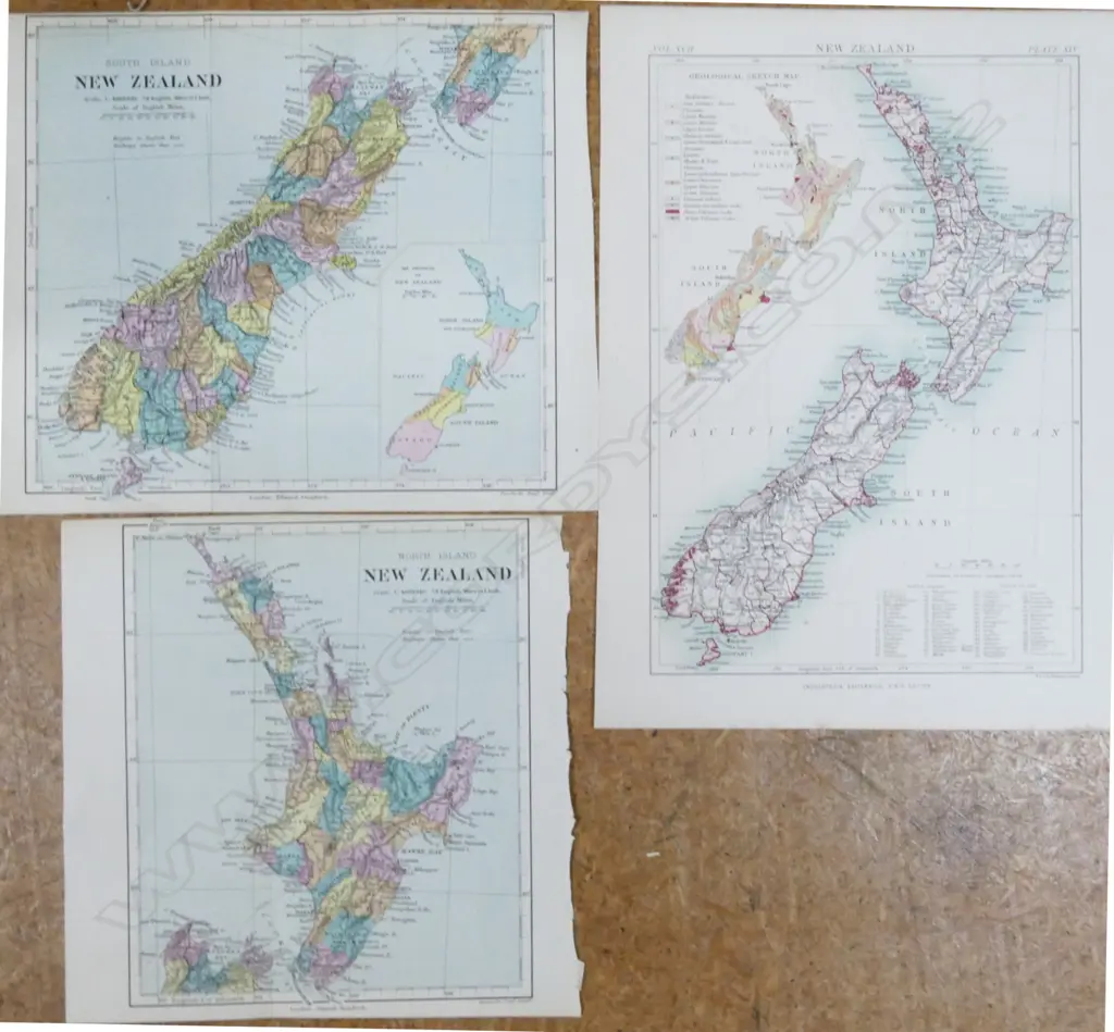 Eight various 20thC New Zealand maps Image 1++