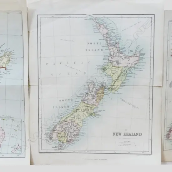 Eight various 20thC New Zealand maps