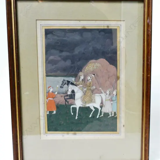 A 19thC Indian miniature painting