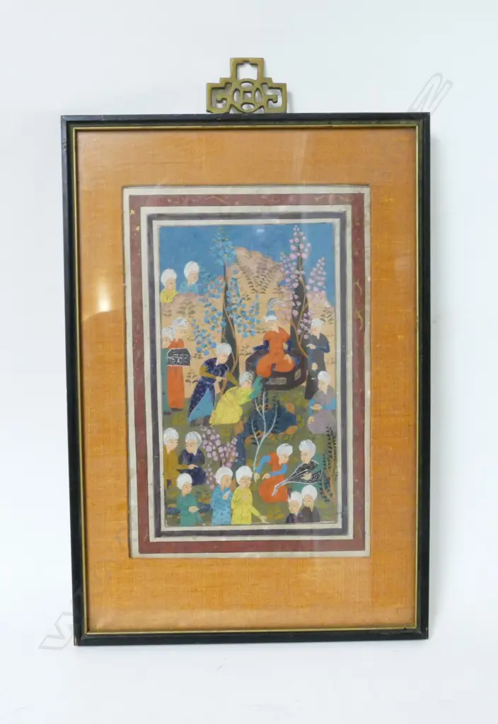 Five Indian miniature paintings Image 1++