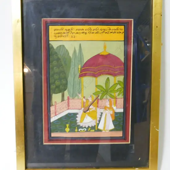 Five Indian miniature paintings