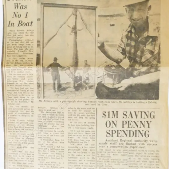 Various vintage printed big game fishing material