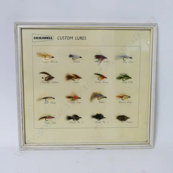 A retail display of wet flies