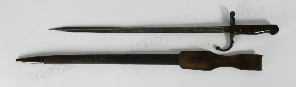 WWI Turkish model 1887 long bayonet in scabbard Image 1++