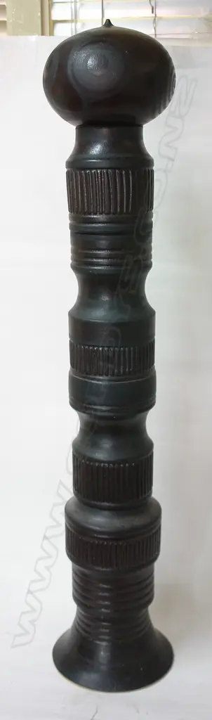 Anneke Borren tall black glazed 'Totem' Image 1++