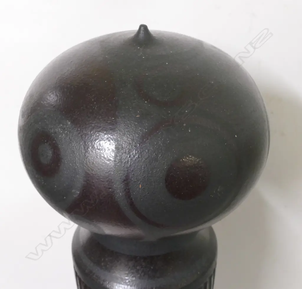 Anneke Borren tall black glazed 'Totem' Image 1++