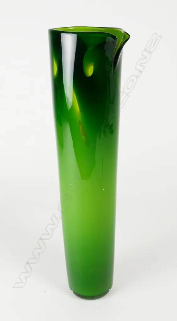 A John Penman glass cylindrical ewer vase Image 1++