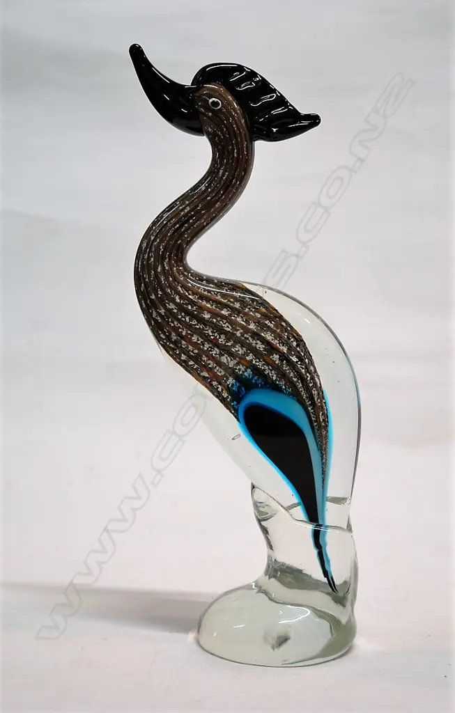 A Murano glass exotic tall bird Image 1++