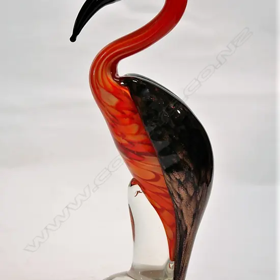 A Murano exotic glass bird