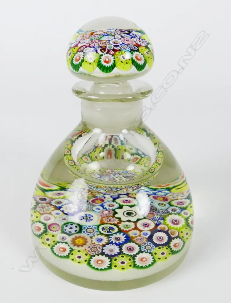 A good millefiore glass inkwell Image 1++