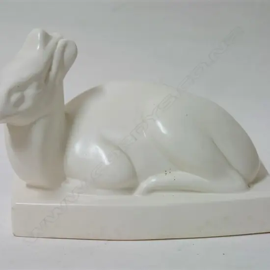 A Wedgwood sculpture of a 'Duiker' lying