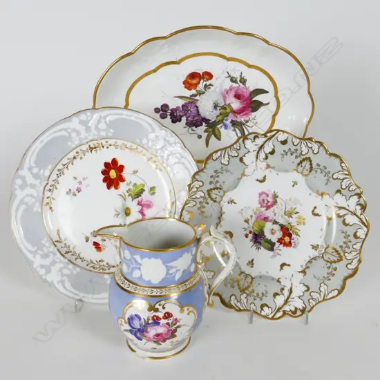 Four pieces of 19thC china