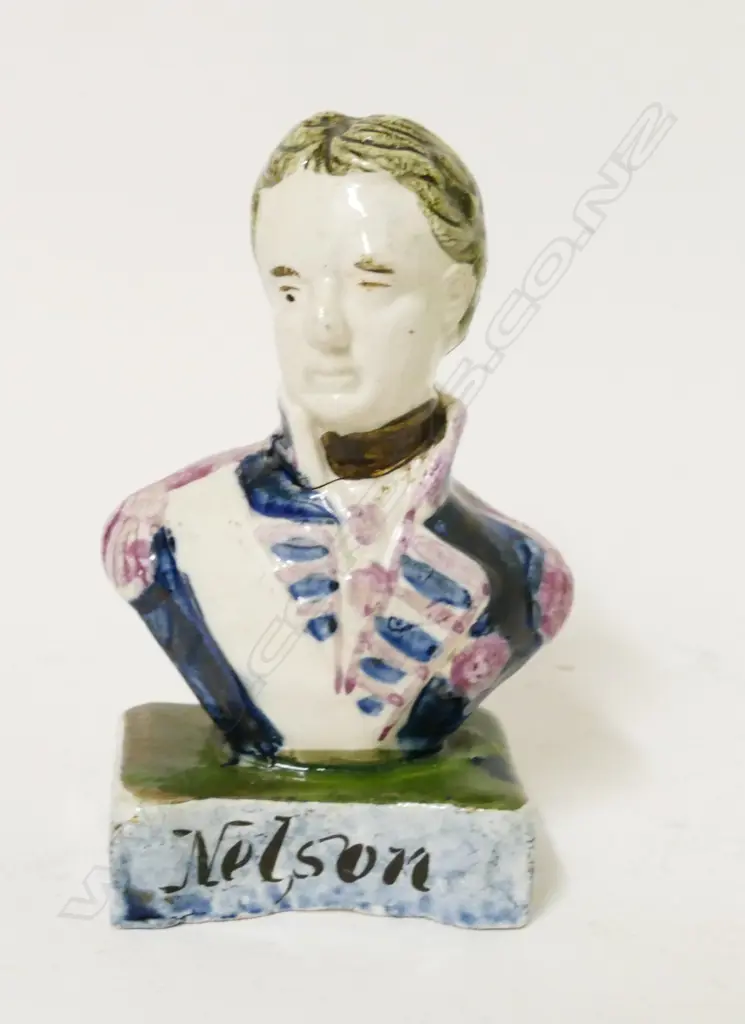 A Victorian Pratt Ware bust of Nelson Image 1++