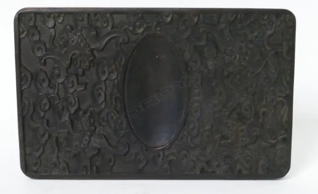 A Chinese carved wooden inkstone Image 1++