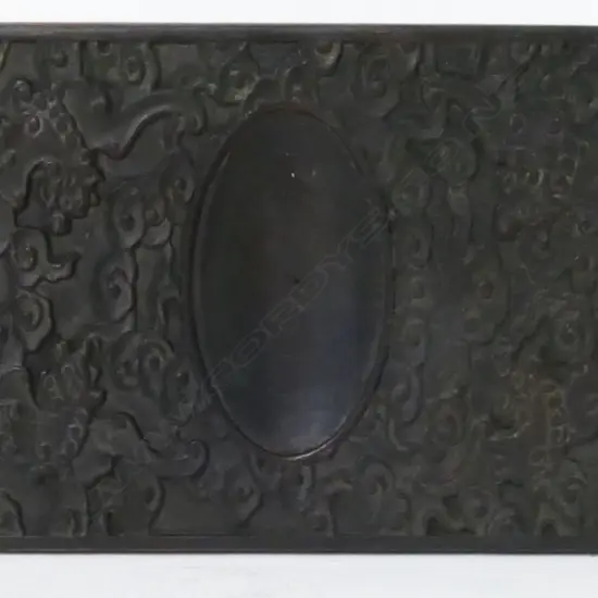 A Chinese carved wooden inkstone