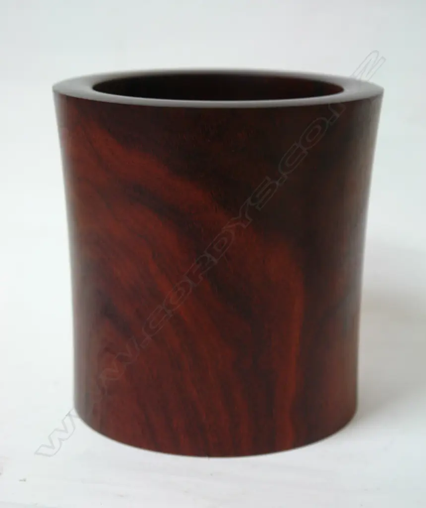 A Chinese rosewood brush pot Image 1++