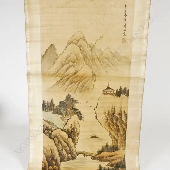 Two old Chinese scrolls