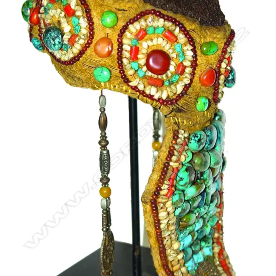 An old Tibetan priest's hat