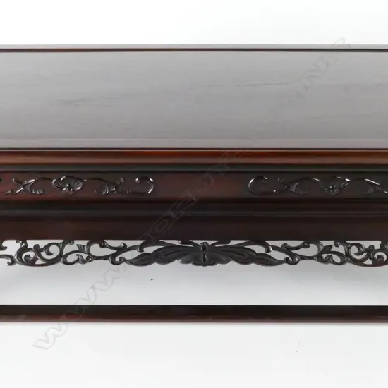 A fine Japanese rosewood display table