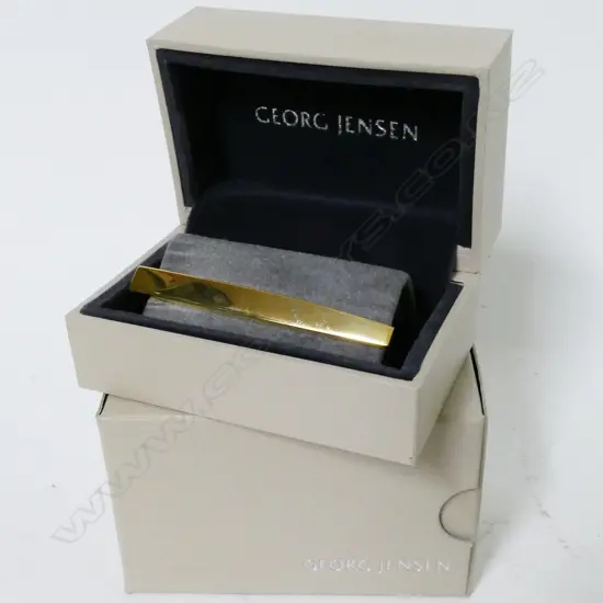 An 18ct gold Georg Jensen tie slide