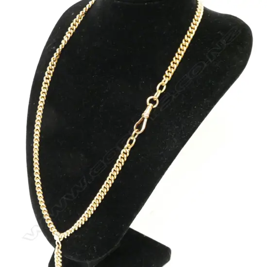 A 14ct. Dutch gold fob chain