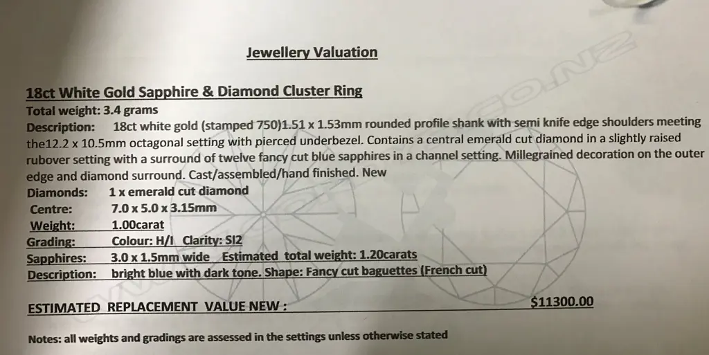 An 18ct white gold Image 1++