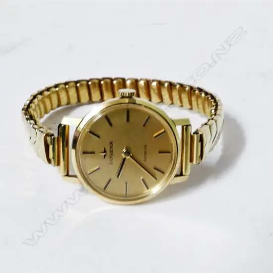 A 14ct. gold Dugena lady's wrist watch