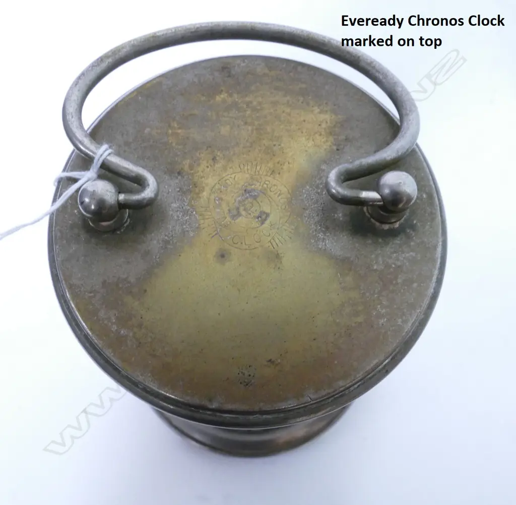 A rare silver plated ticket clock Image 1++