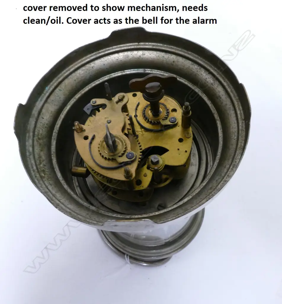 A rare silver plated ticket clock Image 1++