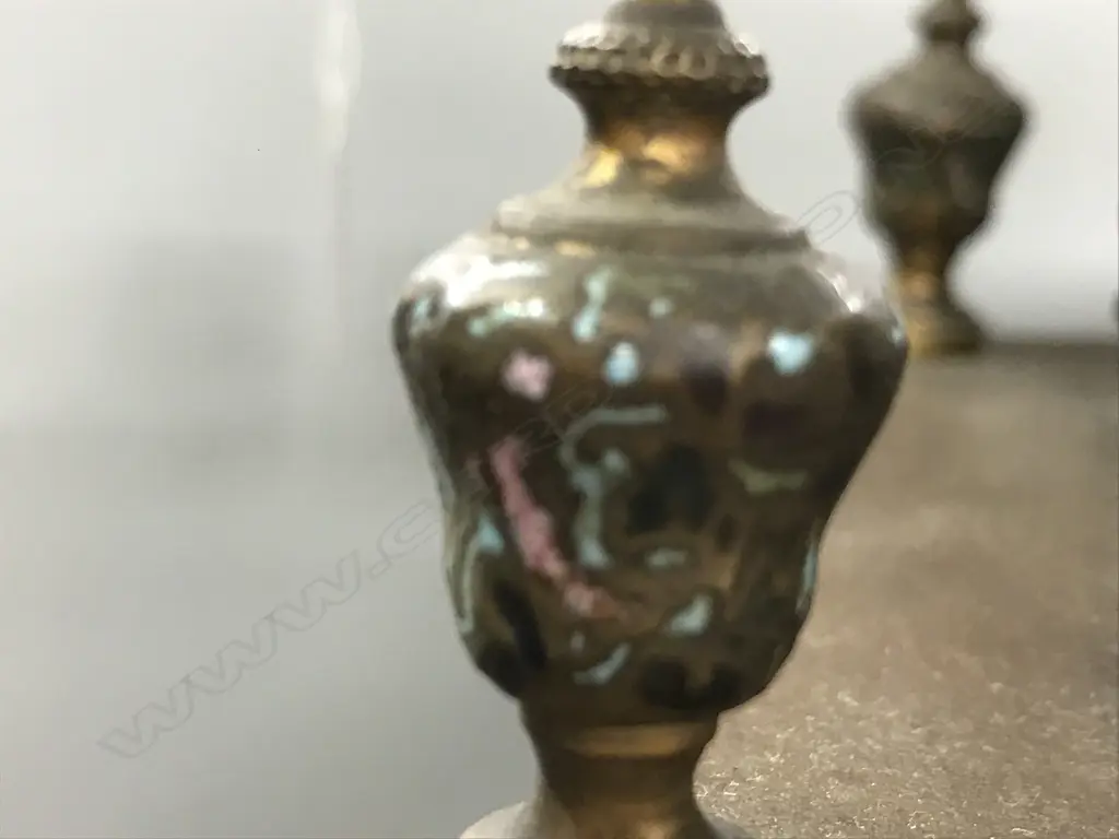 A 19thC French ormolu and cloisonné highly decorative mantel clock Image 1++