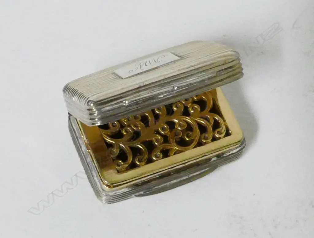 A George IV silver vinaigrette Image 1++