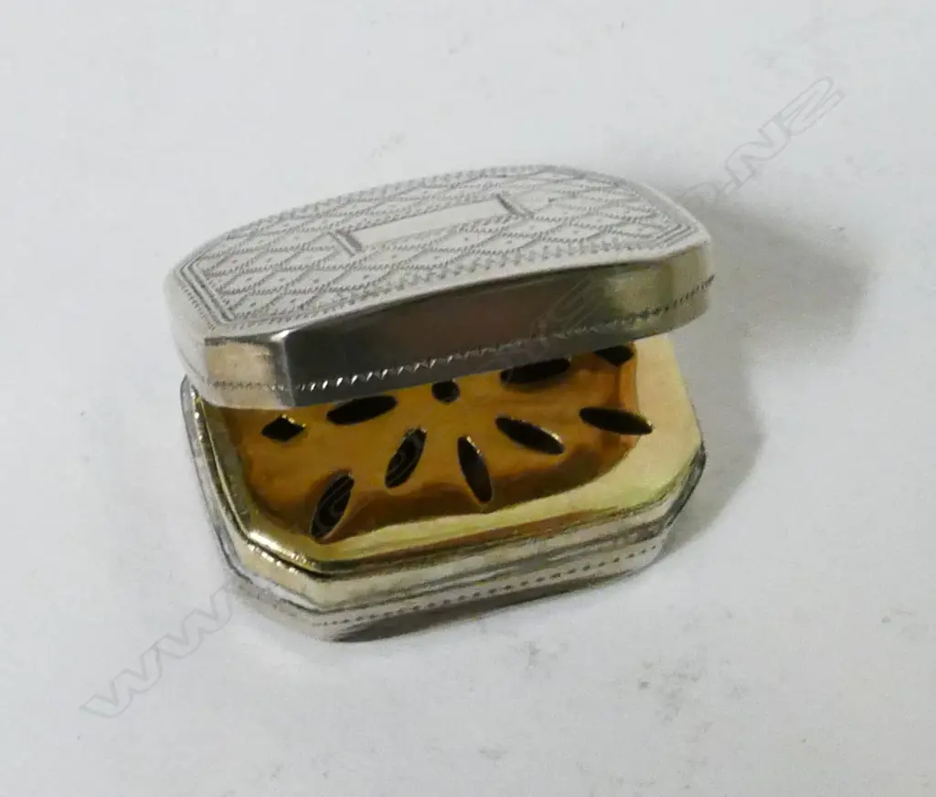 A George III silver vinaigrette Image 1++