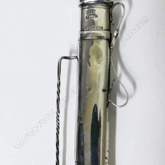 A George V silver posy holder